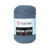 Příze Macrame Cotton 761 - tmavá šedomodrá