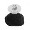 Příze DROPS Cotton Merino 02 - černá