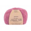 Příze DROPS Brushed Alpaca Silk 08 – vřesová