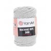 Macrame Rope 756, 3mm - světlá šedá