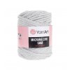 Příze Macrame Cord 756, 5 mm - světle šedá