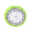 Příze Macrame Cotton Spectrum 1326 - bílá, šedá, žlutozelená