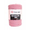 Příze Macrame Cord 792, 3 mm - tmavá starorůžová