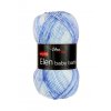 Příze Elen baby batik 5114 - bílá, odstíny modré