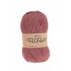 Příze DROPS Flora uni colour 24 - jahodová růžová