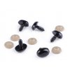Čumáček 13x16 mm, oválný, černý + pojistka