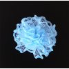 Aplikace krajkový květ 60 mm světle modrý