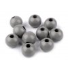 Dřevěné korálky šedá světlá O25 mm, 340352
