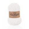 Příze DROPS Flora uni colour 02 - bílá