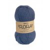 Příze DROPS Flora uni colour 10 - tmavá modrá