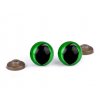 Oči s pojistkou 12  mm - kočičí zelené