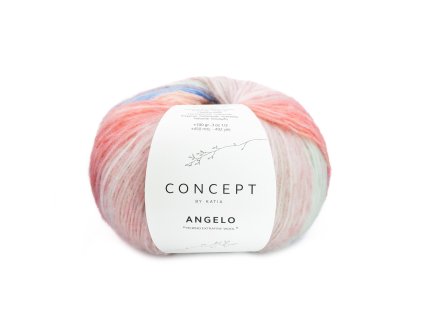 yarn wool angelo knit merino extrafine polyamide blue ecru coral autumn winter katia 100 fhd