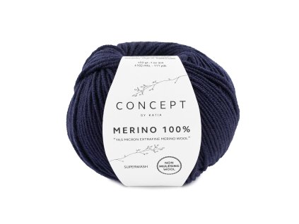 yarn wool merino100 knit merino extrafine dark blue autumn winter katia 5 fhd