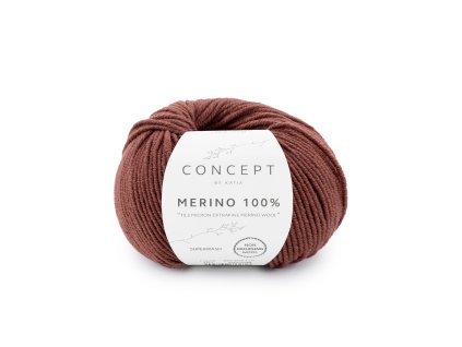 yarn wool merino100 knit merino extrafine red brown autumn winter katia 101 fhd