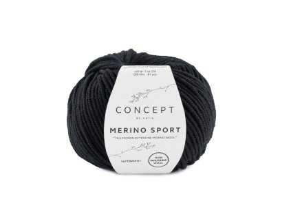 yarn wool merinosport knit merino extrafine black autumn winter katia 2 fhd