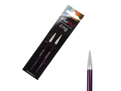 knitpro zing vymenitelne ihlice kratke 10 cm 6 mm id27825