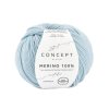 yarn wool merino100 knit merino extrafine sky blue autumn winter katia 67 fhd