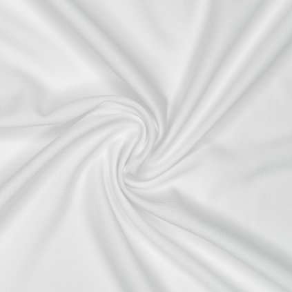 Ľahký dresový úplet WHITE - MOP430
