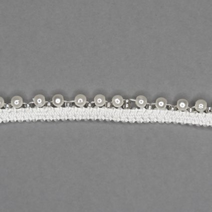 Paspulka s perličkami, šírka 8mm, dĺžka 100cm - A323