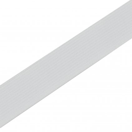 Guma hladká biela, šírka 20 mm - N101