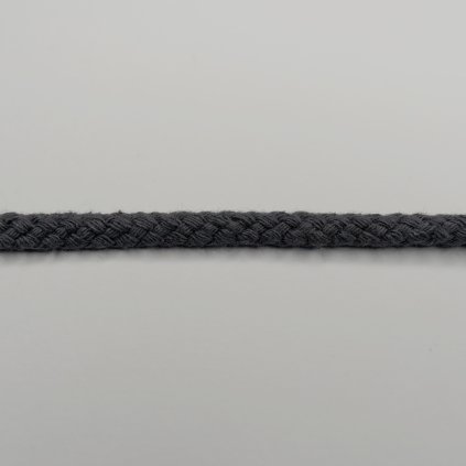 Odevná dekoračná šnúra tmavošedá, priemer 5-7 mm - M103