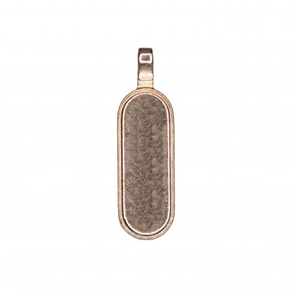 Zipsový ťahač zlatý ovál, 20 mm x 7 mm - A271