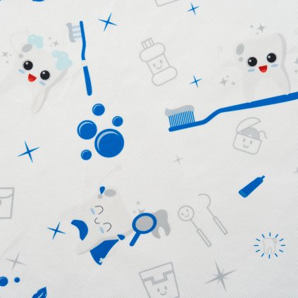 Ľahký dresový úplet TEETHS WHITE - MALK_02