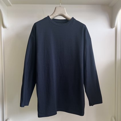 Antistatické tričko s dlhým rukávom, okrúhly výstrih BLACK