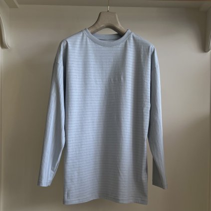 Antistatické tričko s dlhým rukávom, okrúhly výstrih GREY