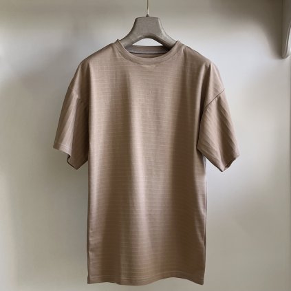 Antistatické tričko s krátkym rukávom, okrúhly výstrih LIGHT BROWN