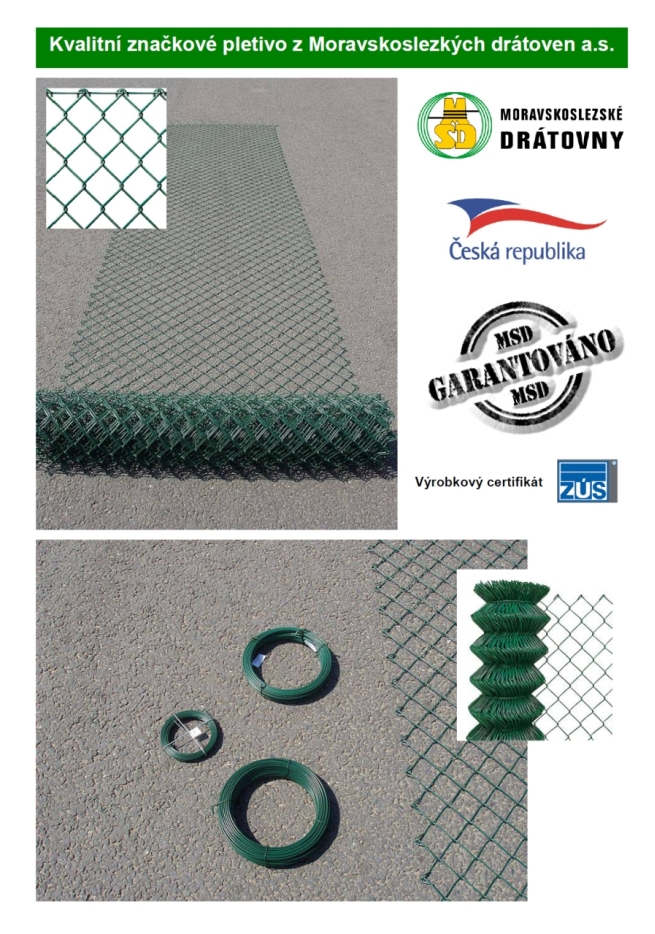 Kvalitní značkové pletivo z MSD