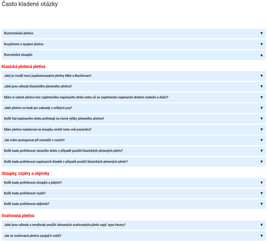 Často kladené otázky