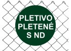 Poplastované pletivo STANDARD - s napínacím drátem