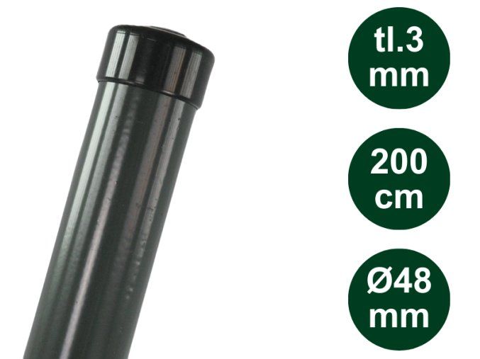 Plotový sloupek EXCLUSIVE 200cm 48mm