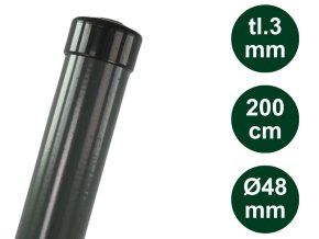 Plotový sloupek EXCLUSIVE 200cm 48mm