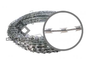 Žiletkový ostnatý drát Concertina průměr 450 mm, 10 - 12 m
