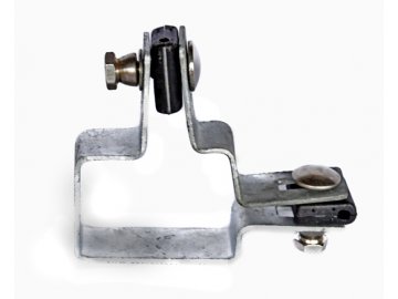 Držák plotového dílce na sloupek 60x40, rohový, zinkový