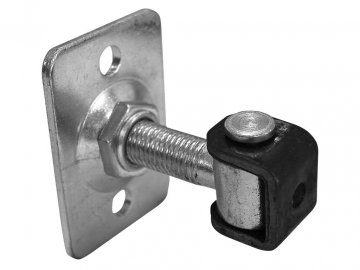 Pant na bránu regulovatelný M20 s plotnou, 2 díry, do zdi