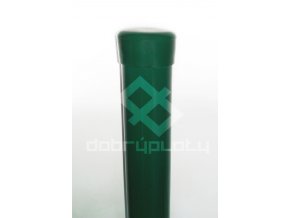 Plotový sloupek výška 250 cm, průměr 48 mm PVC zelený