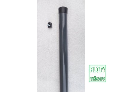 Plotový sloupek poplastovaný s příchytkou drátu RAL 7016