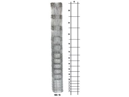 Uzlové lesnické pletivo Štandard - 160 cm, 1,8/2,2 mm, 15 drôtov