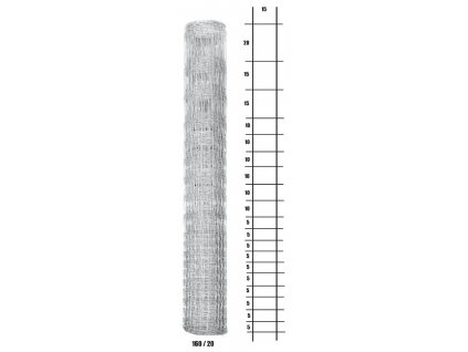 Uzlové lesnické pletivo Light - 160 cm, 1,6/2,0 mm, 20 drôtov