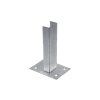 Platňa na stĺpik rozmer 60x40 mm, Zn