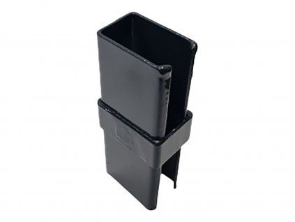 3774 nadstavec hranateho plotoveho stlpiku 60x40 mm antracitovy