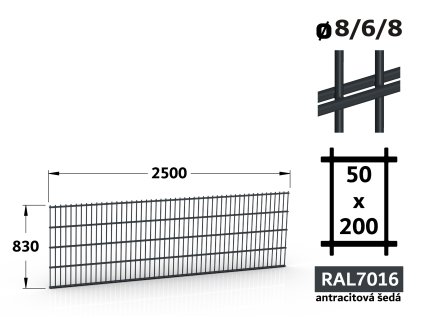 plotovy panel zvarovany 2d 8 6 8 sirka 250cm vyska 083cm antracitovy.jpg