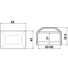 krytka plotoveho stlpiku 60x40 nakres