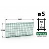 plotovy panel 5mm oko 50x200 pluto delfin classic vyska 123 dlzka 250 machova zelena ral 6005 46 drotov