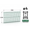 plotovy panel 4mm oko 50x200 pluto light brico apollo vyska 153 dlzka 250 machova zelena ral 6005 46 drotov