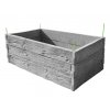vyvyseny zahon betonovy 200x100cm vzor drevo prirodna seda 75cm