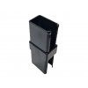 3774 nadstavec hranateho plotoveho stlpiku 60x40 mm antracitovy